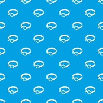 Glasses welding mask pattern vector seamless blue 스톡 일러스트