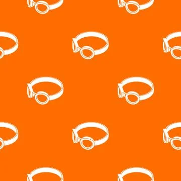 Glasses welding mask pattern vector orange Stock Illustration
