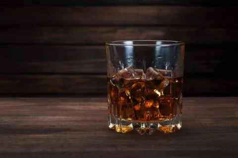 Glasses of whiskey 스톡 사진