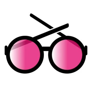 Glasses on white background Stock Illustration