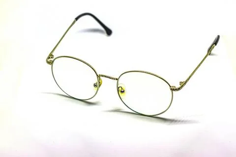 Glasses on a white background. Stock Photos