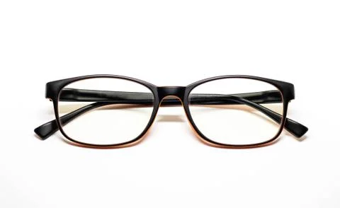 Glasses on a white background. Stock Photos