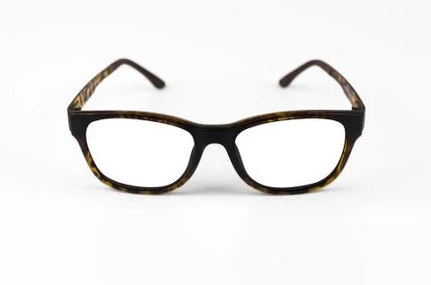 Glasses on white background. Foto stock