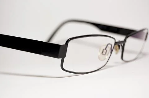 Glasses on white background.. Stock Photos