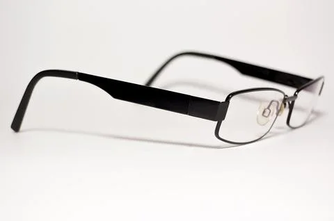 Glasses on white background.. Stock Photos