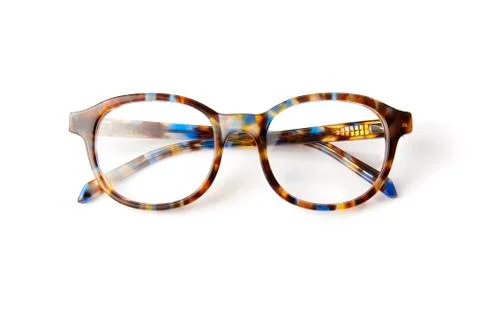 Glasses on White Stock Photos