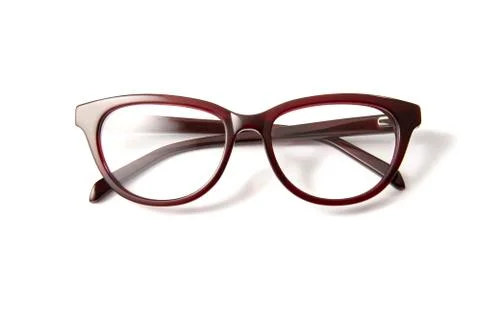 Glasses on White Stock Photos