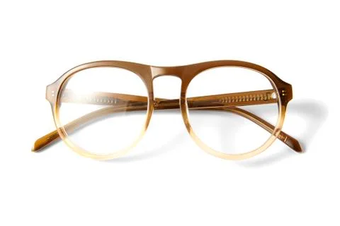Glasses on White Stock Photos