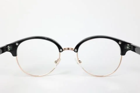 Glasses on white Stock Photos