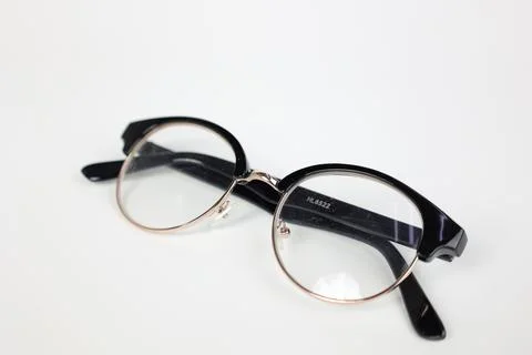 Glasses on white Stock Photos