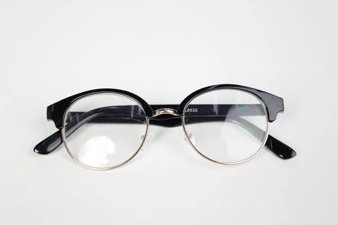 Glasses on white Fotos de archivo