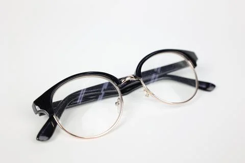 Glasses on white Fotos de archivo