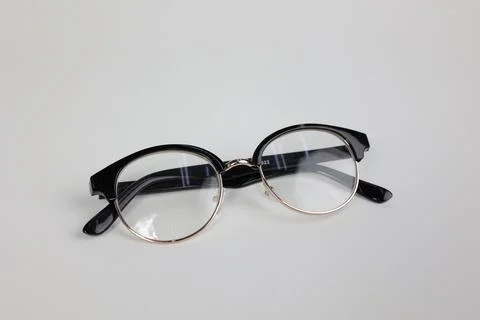 Glasses on white Stock Photos