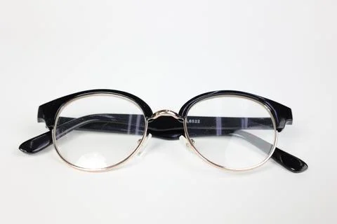Glasses on white Stock Photos