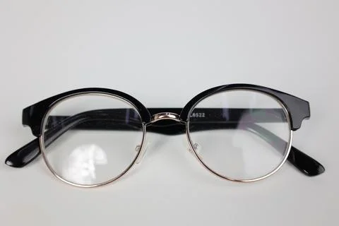 Glasses on white Stock Photos