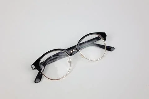 Glasses on white Stock Photos