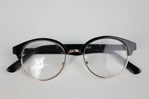 Glasses on white Stock Photos