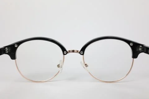 Glasses on white Stock Photos