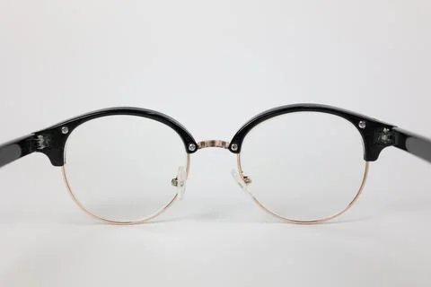 Glasses on white Fotos de archivo