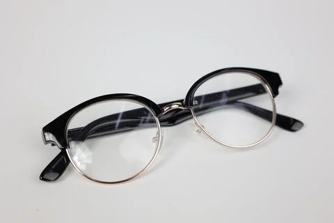 Glasses on white Stock Photos