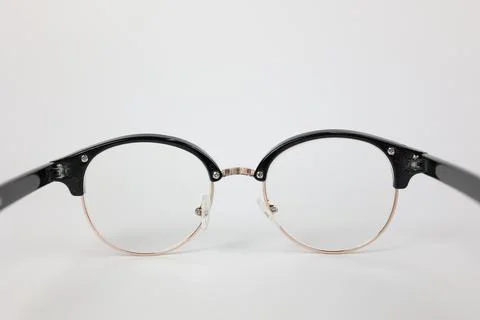 Glasses on white Foto stock