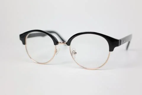 Glasses on white Stock Photos