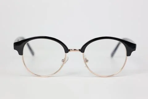 Glasses on white Stock Photos