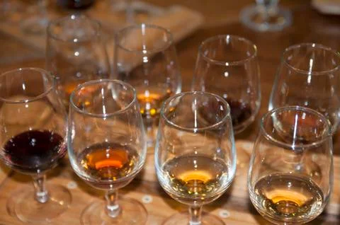 Glasses of wine Stock Photos