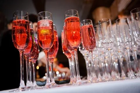 Glasses of wine Stock Photos