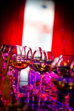 Glasses of wine Stock Photos