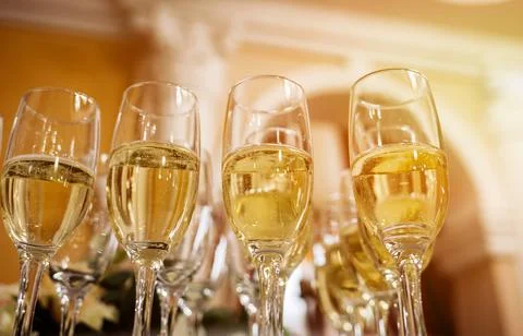 Glasses with wine Stock Photos