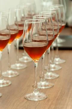 Glasses of wine Stock Photos