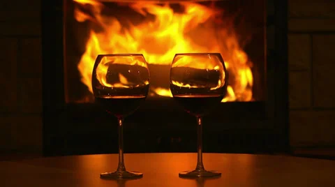 Glasses of wine on the table 스톡 동영상 27970284