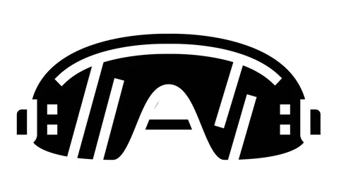 Glasses wingsuit tool glyph icon animation Stock Footage 157258797