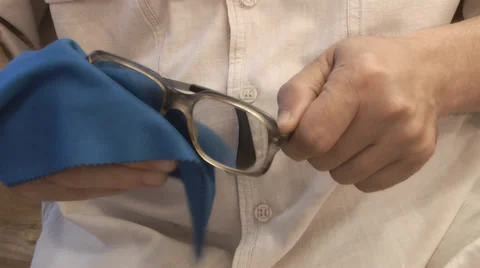 Glasses,Cleaning, Lens, Video stock 39152195
