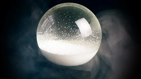 Glassglobe snow globe Stock-Footage 120885890