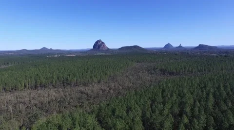 Glasshouse Mountains Stock Footage 52979090