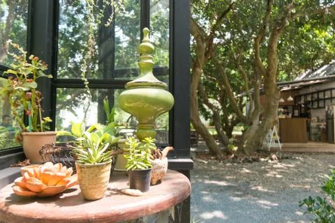 A glasshouse Foto stock