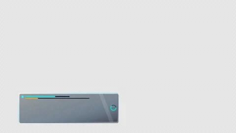 Glassmorphic Keynote Lower Third Callout Card with sleek frosted glass 4K Alpha Vídeos de archivo 345961235