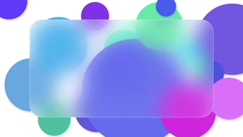 Glassmorphic motion graphic loop background with place for text Stock Footage 144745717