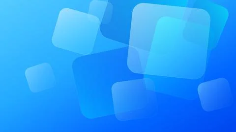 Glassmorphic Squares Blue Vector Frosted Glass Design Illustrazione stock