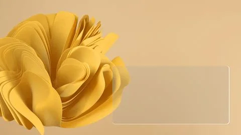 This glassmorphism 3D render showcases a matte glass panel against an abstrac Stockillustratie
