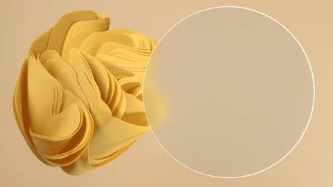 This glassmorphism 3D render showcases a matte glass panel against an abstrac Stock Illustration