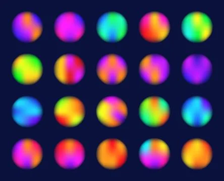 Glassmorphism circle set vector concept. Glass morphism, Floating Blurry 스톡 일러스트