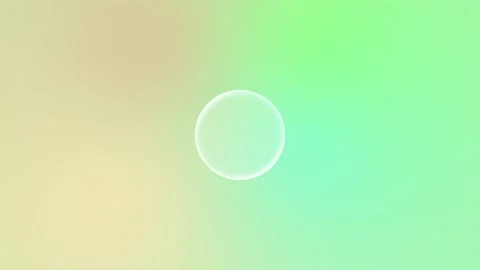 Glassmorphism circular button on soft green mint gradient background Stock Footage 327320648