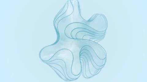 Glassmorphism Flower Clean Abstract Background 스톡 동영상 331548832