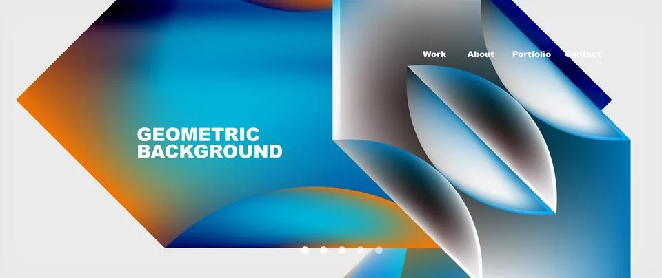 Glassmorphism geometric abstract background. Vector Illustration For Wallpaper イラスト素材