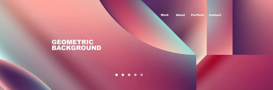 Glassmorphism geometric abstract background. Vector Illustration For Wallpaper Stock Illustration