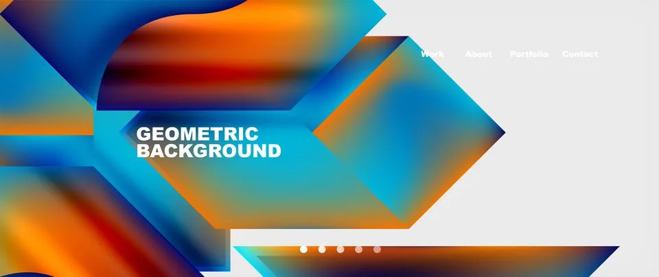 Glassmorphism geometric abstract background. Vector Illustration For Wallpaper Stock Illustration