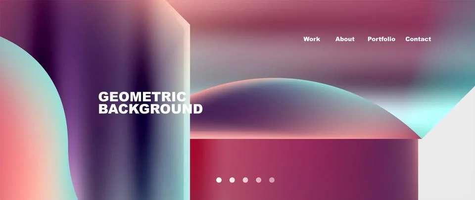 Glassmorphism geometric abstract background. Vector Illustration For Wallpaper 스톡 일러스트